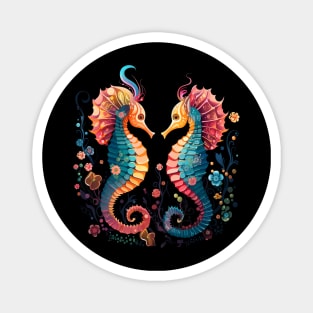 Seahorse Couple Valentine Magnet